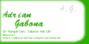 adrian gabona business card